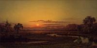 Heade, Martin Johnson - Two Fishermen in the Marsh, at Sunset